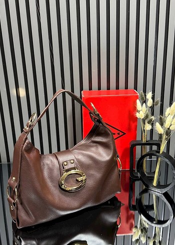 Tokalı Siyah Deri Kadın Omuz Çantası - Görsel 5