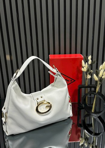 Tokalı Siyah Deri Kadın Omuz Çantası - Görsel 6