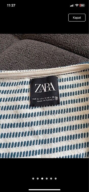s Beden Zara yelek