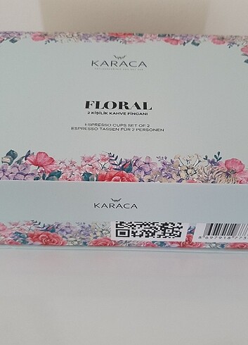 Beden KARACA Floral kahve fincanı 2 kişilik