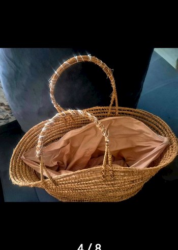 hasır canta buyuk boy - Görsel 3