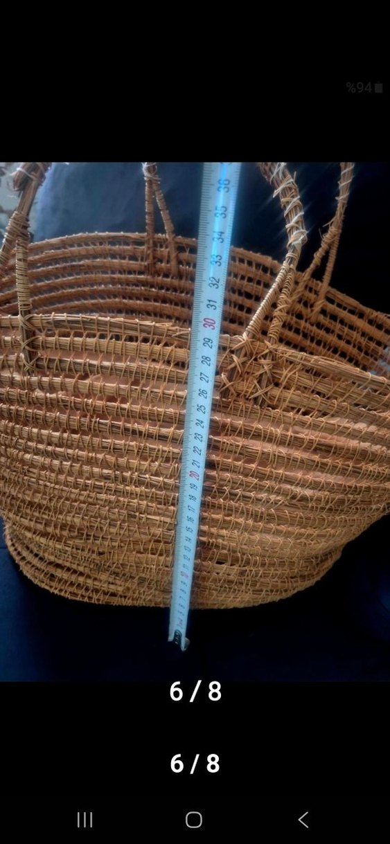 hasır canta buyuk boy - Görsel 5