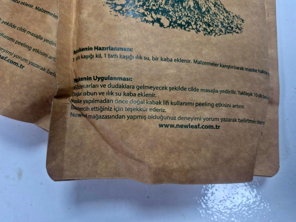 New Leaf Yeşil Kil Tozu maske - Görsel 2