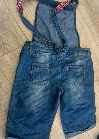 Kızlar için Bohem Tarzı Kot Tulum - Görsel 7