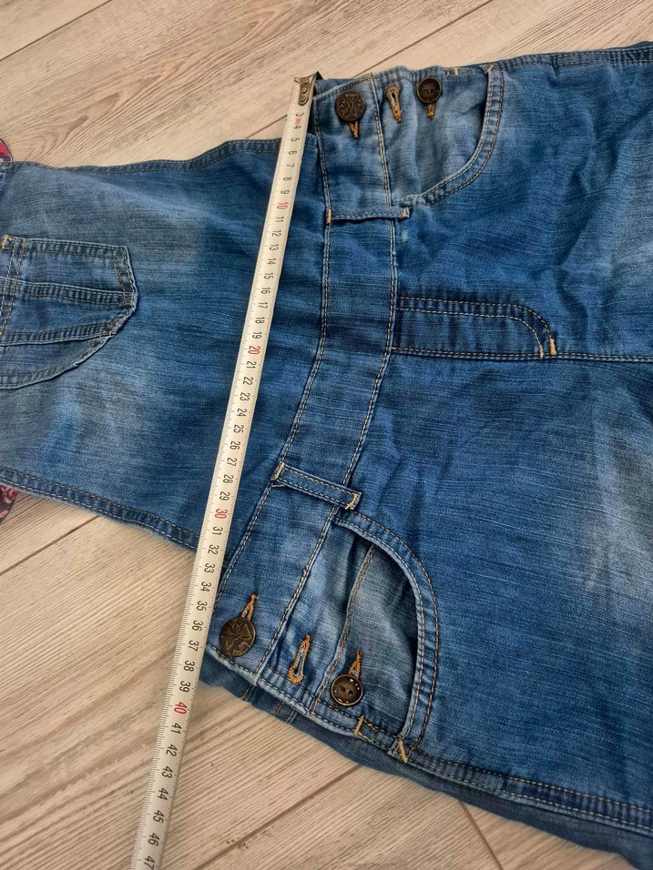 Kızlar için Bohem Tarzı Kot Tulum - Görsel 5