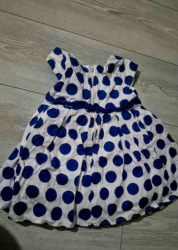 Kız Çocuk Puantiyeli Kolsuz Elbise - Görsel 2