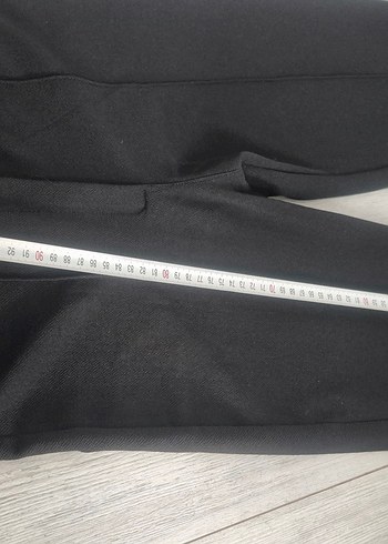 Siyah Kemerli Midi Kadın Kumaş Pantolon - Görsel 7