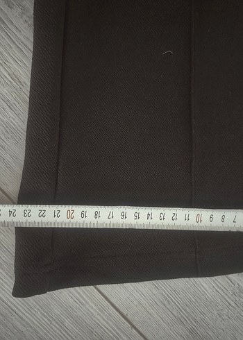 Siyah Kemerli Midi Kadın Kumaş Pantolon - Görsel 8