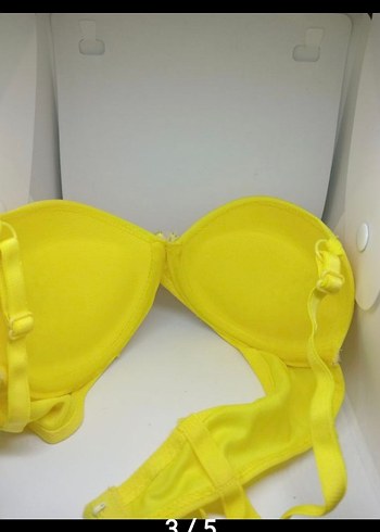 Sarı Minimalist Sütyen - Görsel 2