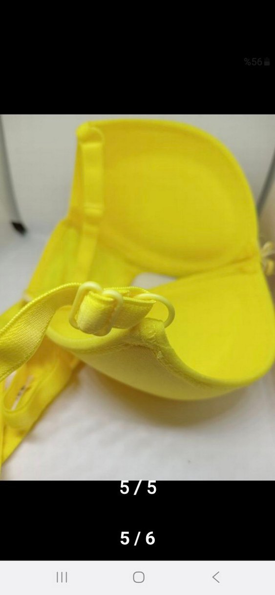 Sarı Minimalist Sütyen - Görsel 4