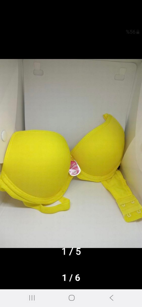 Sarı Minimalist Sütyen - Görsel 5