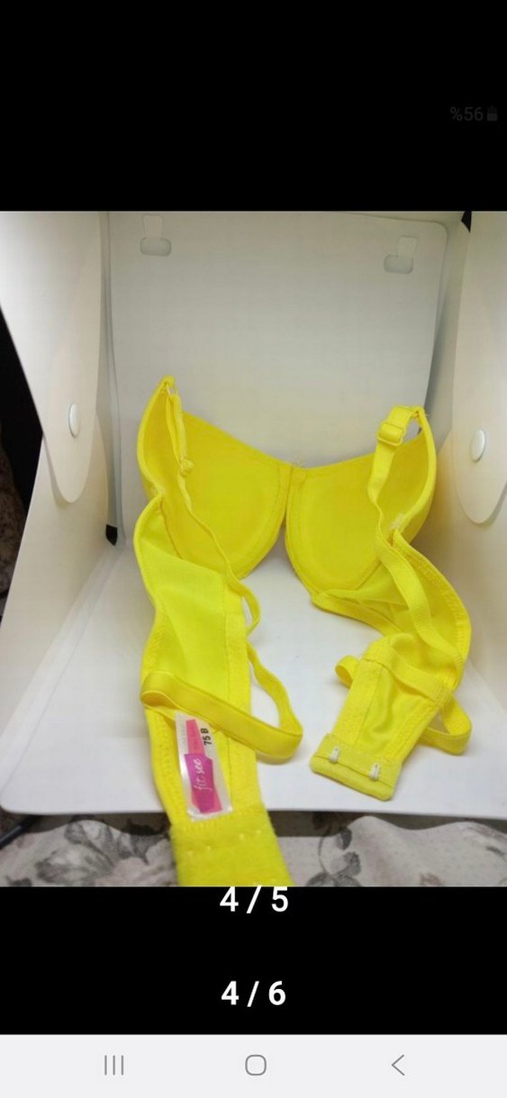 Sarı Minimalist Sütyen - Görsel 3