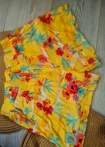 Sarı Mini cepli Bohem şort 11..12.. yaş icin uygun - Görsel 4