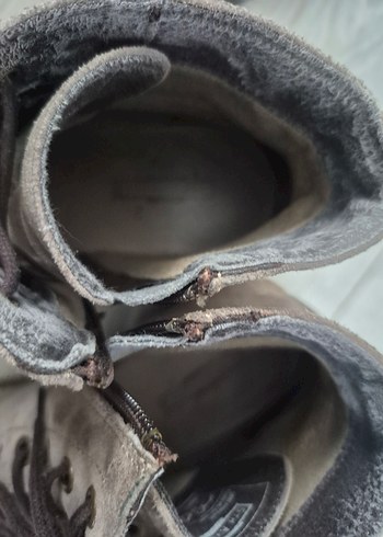 Kahverengi Süet Kadın Botları Blok Topuklu - Görsel 2