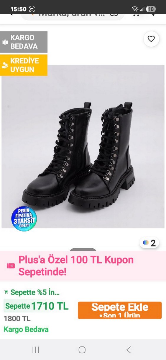 Tokalı Siyah Deri Blok Topuklu Kadın Bot - Görsel 5