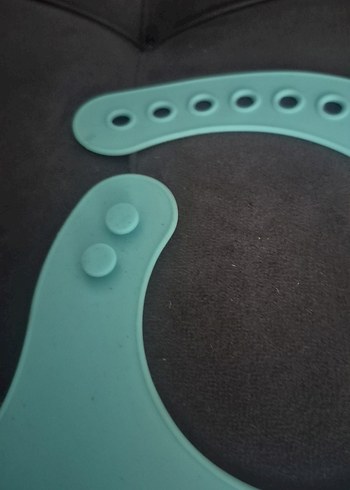 Fil Desenli Mavi Bebek Önlüğü cepli - Görsel 3