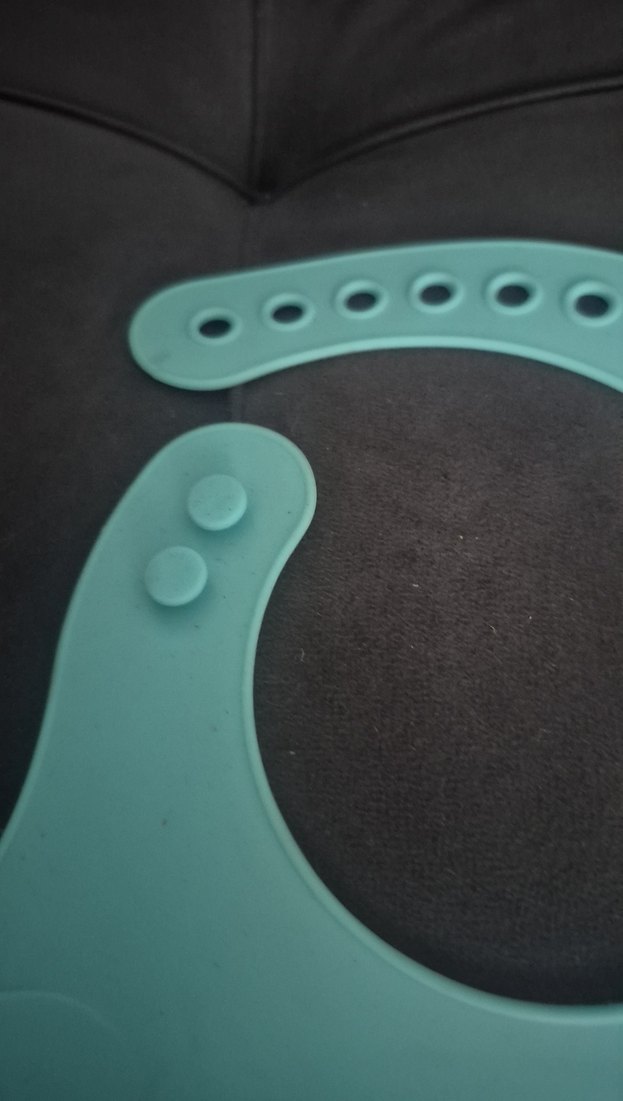 Fil Desenli Mavi Bebek Önlüğü cepli - Görsel 3