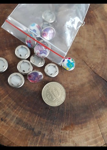 15 Adet Metal Renkli Civili Aksesuar - Görsel 6