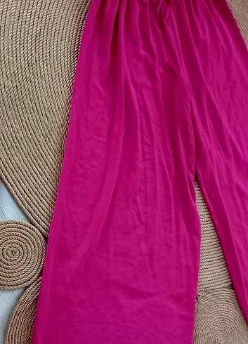 universal Beden Fuşya bol pantalon