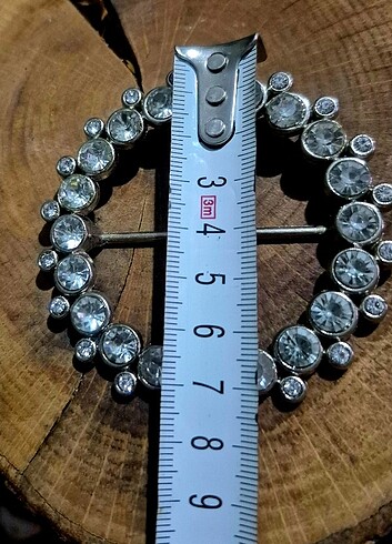 Swariski taslı metal kemer toka