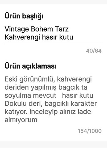 hasır kutu