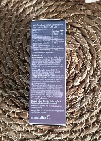 diğer Beden Serfa Somnibom Bitkisel Ekstreler Oral Damla