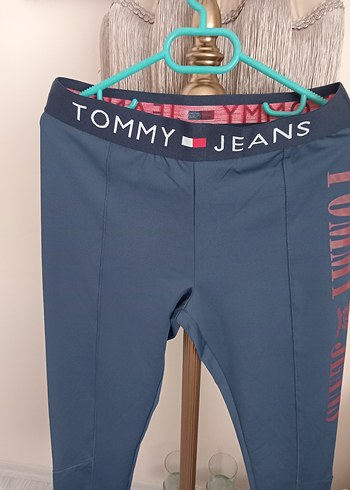 Tommy Hilfiger Tommy Jeans Mavi Kadın Spor Tayt