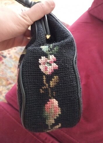 Beden siyah Renk Vintage Goblen Çanta
