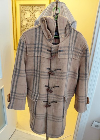 Burberry Orjinal Burberry Kapusonlu Kaban