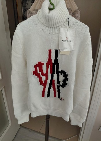 Moncler Beyaz Triko Kazak
