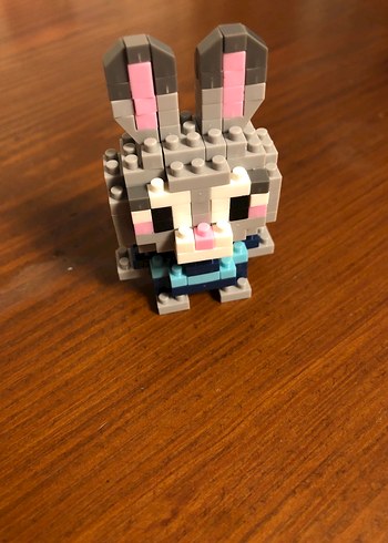 Judy Bricks - Pembe Lego Tavşan Figür - Görsel 4