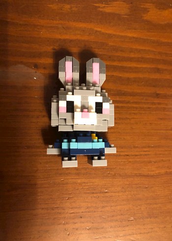 Judy Bricks - Pembe Lego Tavşan Figür - Görsel 5