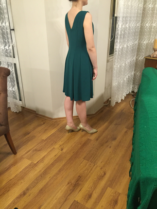42 Beden Yeşil mezuniyet elbisesi