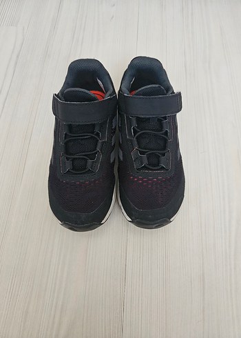 Orjinal Adidas Erkek Çocuk Siyah Cırtlı Spor Ayakkabı