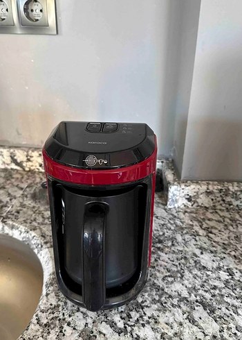 Beden Kırmızı Sütlü Türk Kahvesi Makinesi