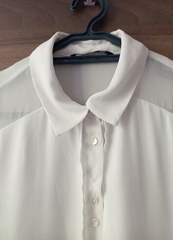Beyaz şifon gömlek bluz