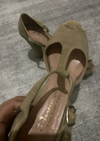 Süet Topuklu Ayakkabı - Görsel 3