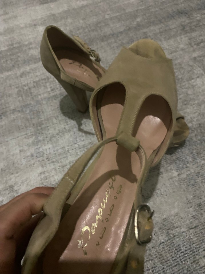 Süet Topuklu Ayakkabı - Görsel 3