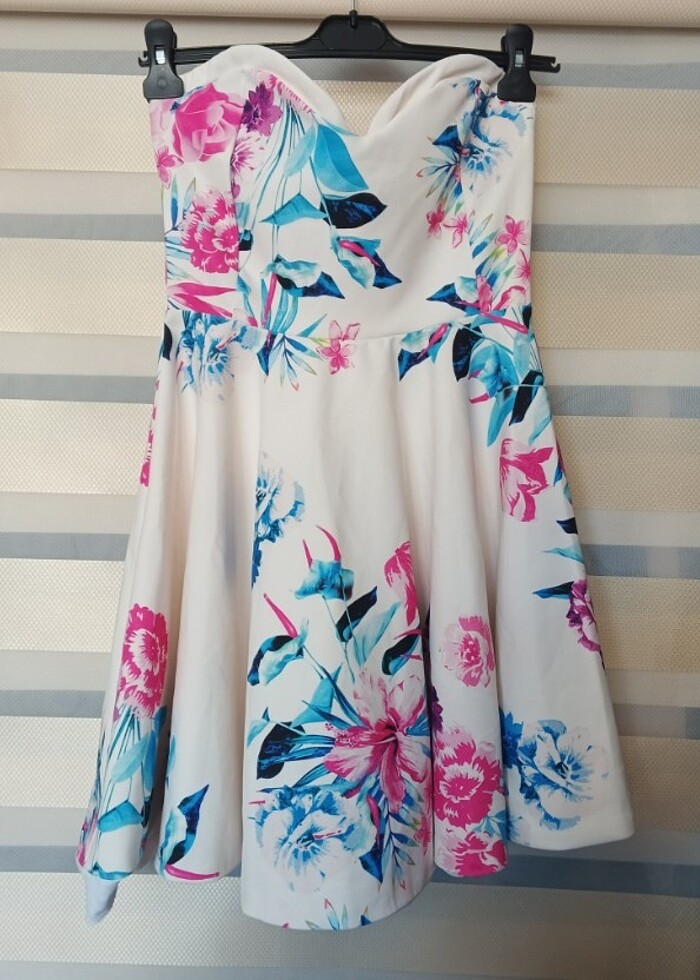 Straplez elbise - Görsel 2