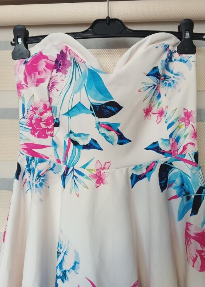 Straplez elbise - Görsel 3