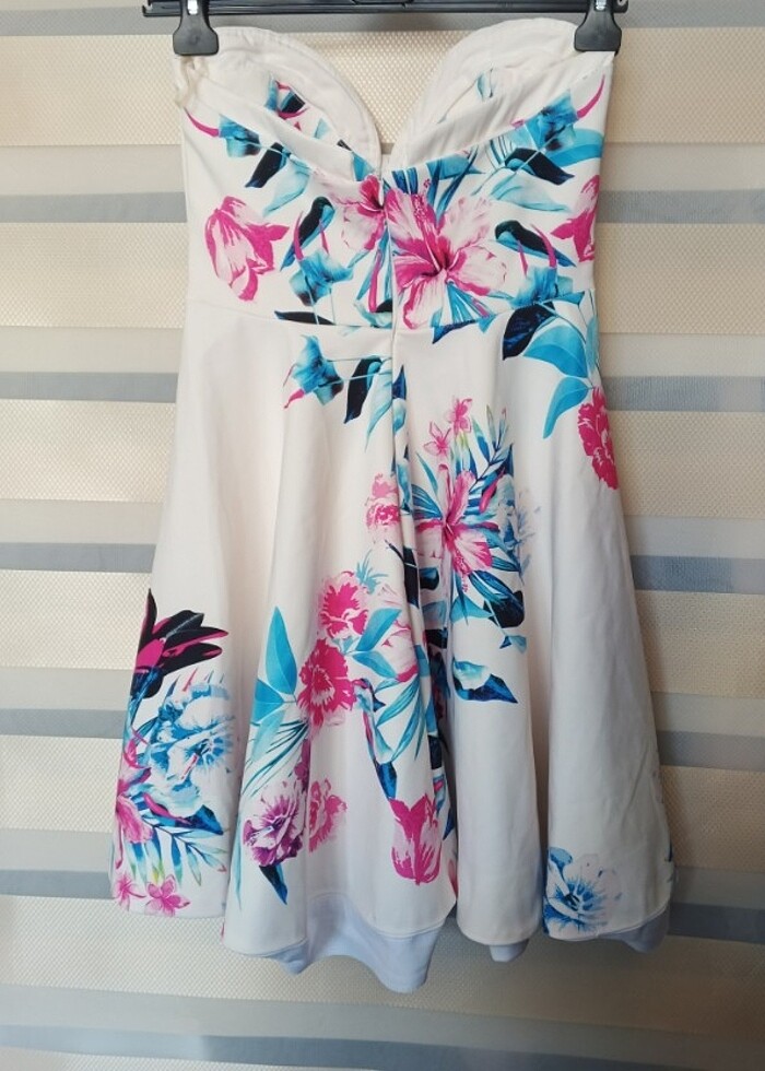 Straplez elbise - Görsel 4