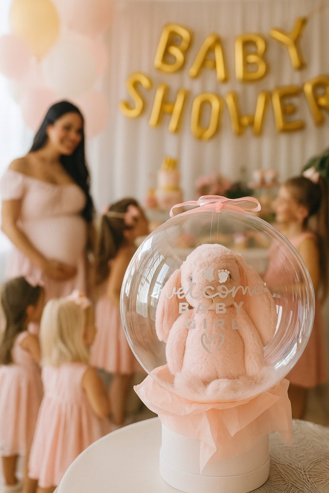 Uyku Arkadaşı Peluş Tavşan içeren premium balon hediyesi - Görsel 2