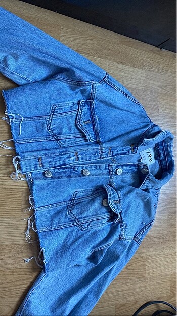 Zara crop denim ceket