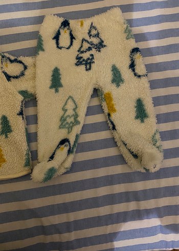 Kapüşonlu Bebek Baskılı Polar  Alt Üst - Görsel 6