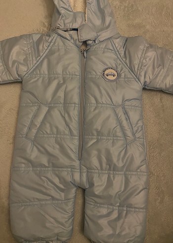 Gri Fermuarlı Bebek Erkek Tulum Yenidir - Görsel 2