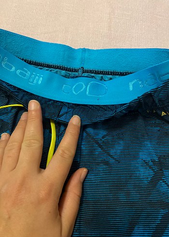 Erkek Mavi Renkli Bağcıklı Şort - Görsel 5