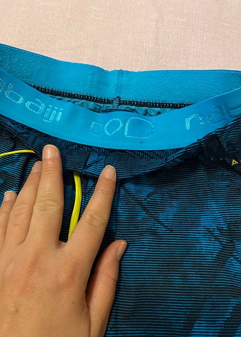 Erkek Mavi Renkli Bağcıklı Şort - Görsel 8