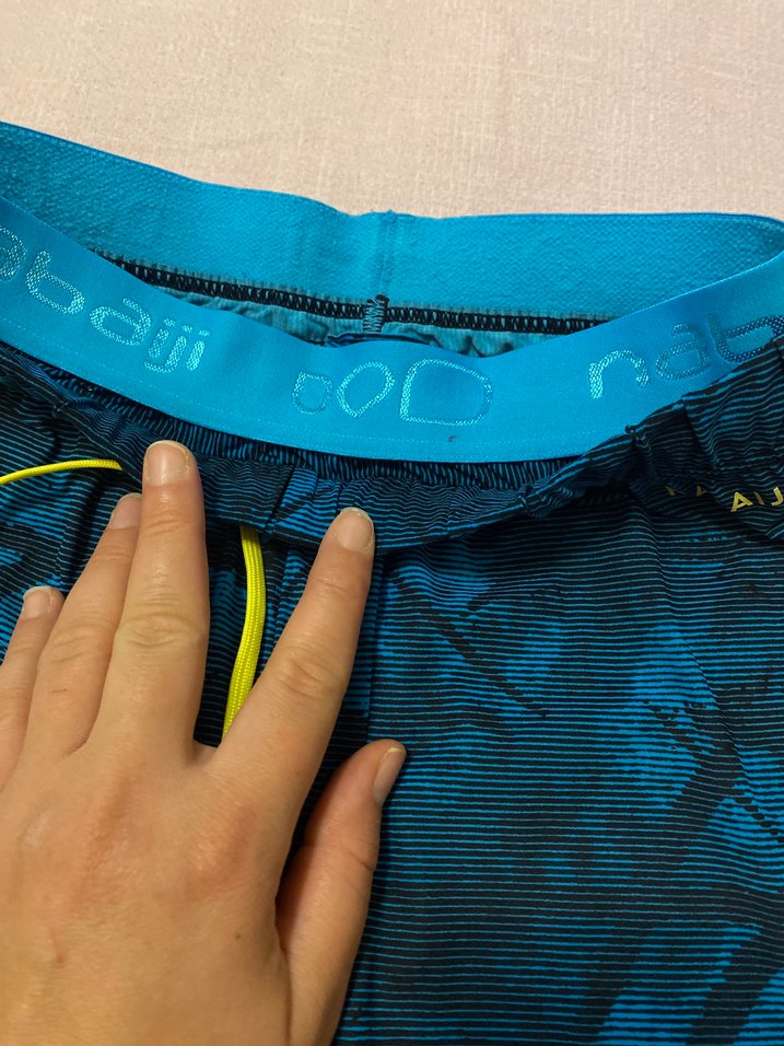 Erkek Mavi Renkli Bağcıklı Şort - Görsel 5