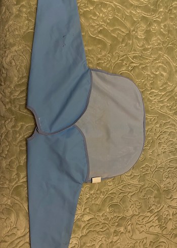 Mavi Baskılı Bebek Önlüğü - Görsel 5