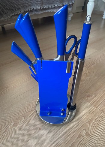 Mavi Saplı Bıçak ve Mutfak Seti - Görsel 9